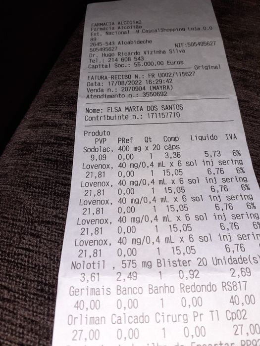 Material de reabilitação