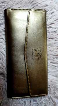 Nowa miedziana portfelo kopertówka na łańcuszku