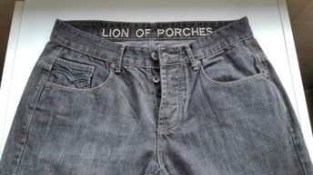 Calças ganga Lion of Porches unisexo portes incluídos