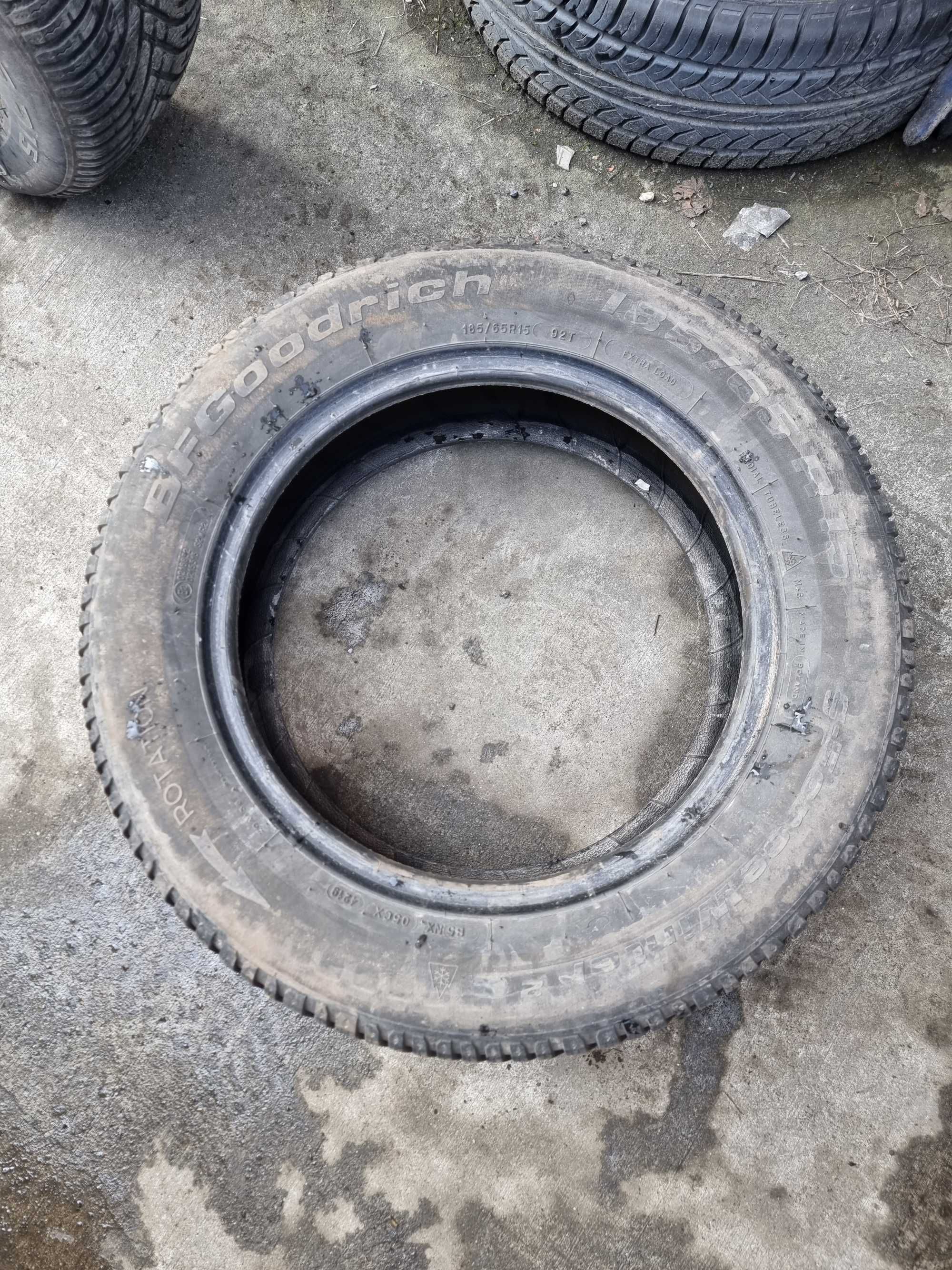 Opony 2 szt. 185/65/15 2019 r. BFGoodrich G-Force Winter 2 7,0 mm