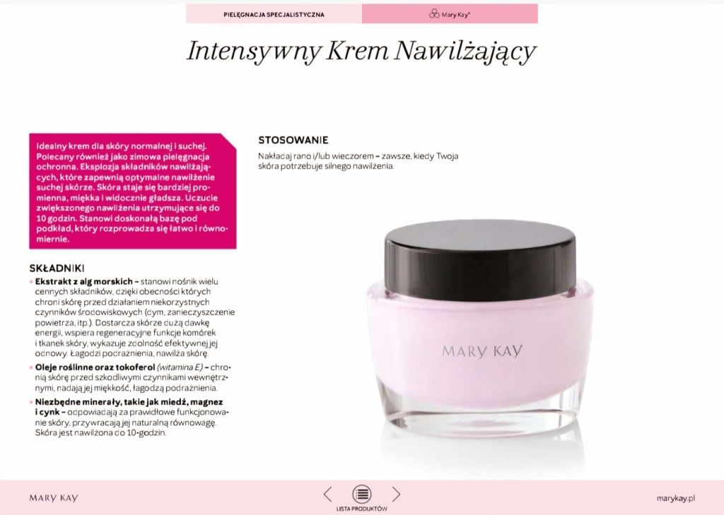 Intensywny Krem Nawilżający Mary Kay