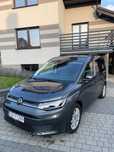 Volkswagen Caddy 1.5 TSI, DSG, 5-osob. salon Polska, serwis ASO, hak, lampy led, fv 23%