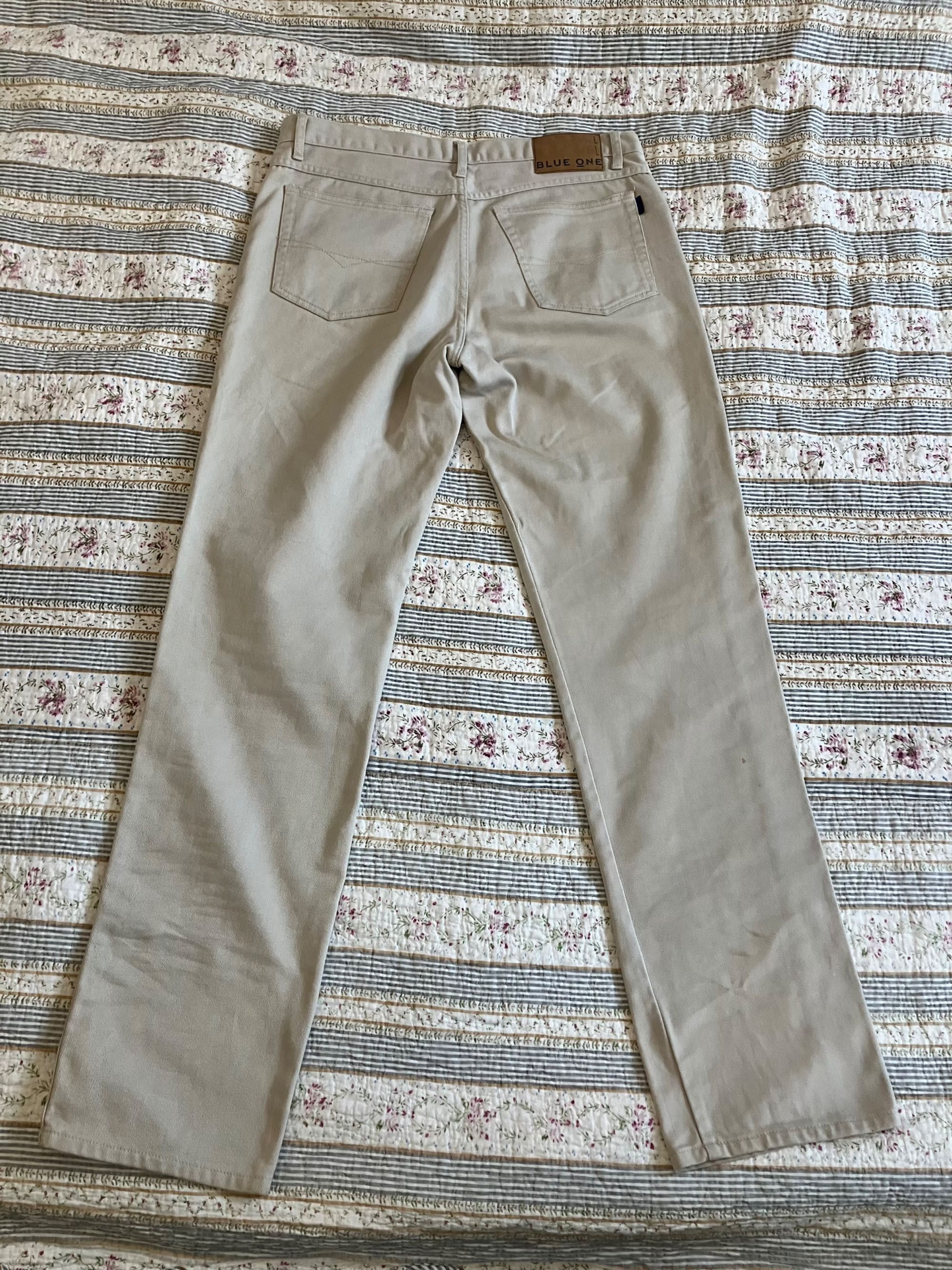 Blue One jeansy beżowe 36/34