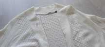 Sweter kardigan biały ażurowy damski Only r. 34 stan idealny narzutka