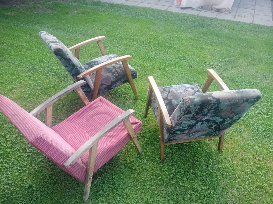 krzesŁa gięte Radomsko 4szt,fotele prl,