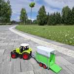 Traktor z przyczepą dla konika