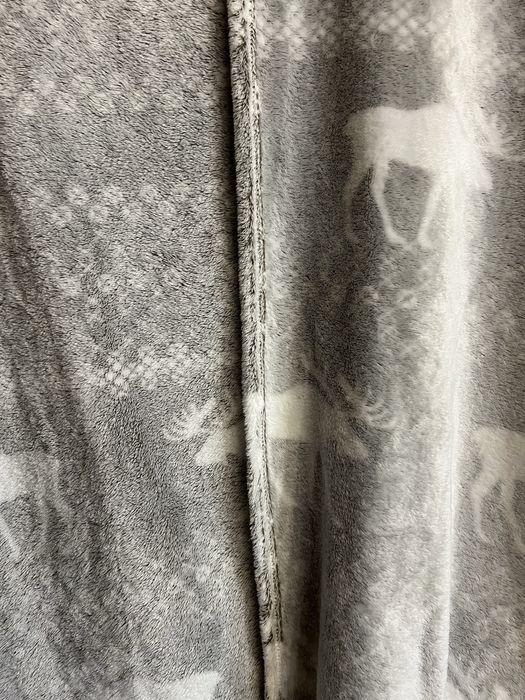 Пледи плюшеві мякі новорічні олені ковдра