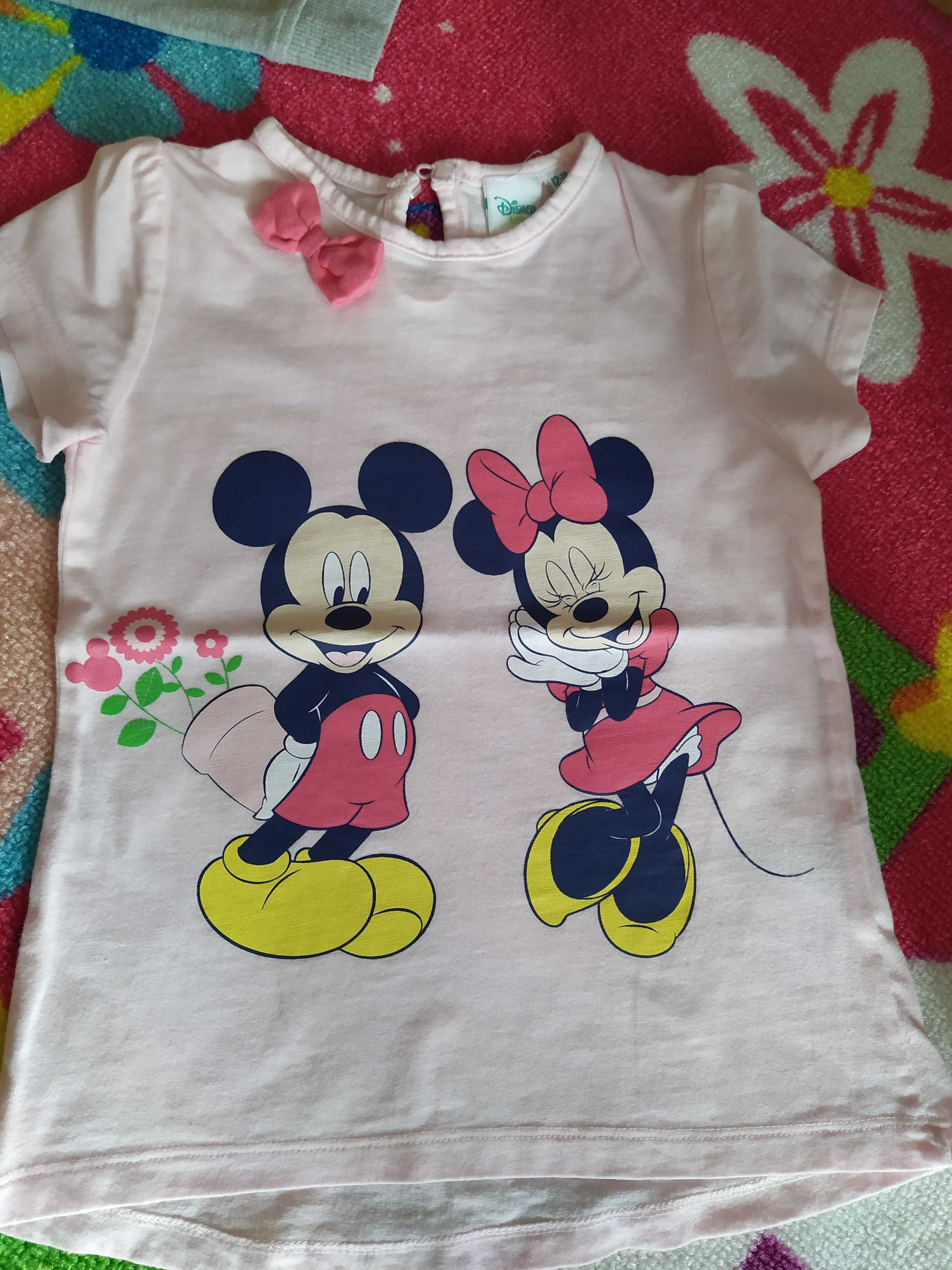 Zestaw Myszka Minnie: bluza, t-shirt i legginsy rozm. 80/86