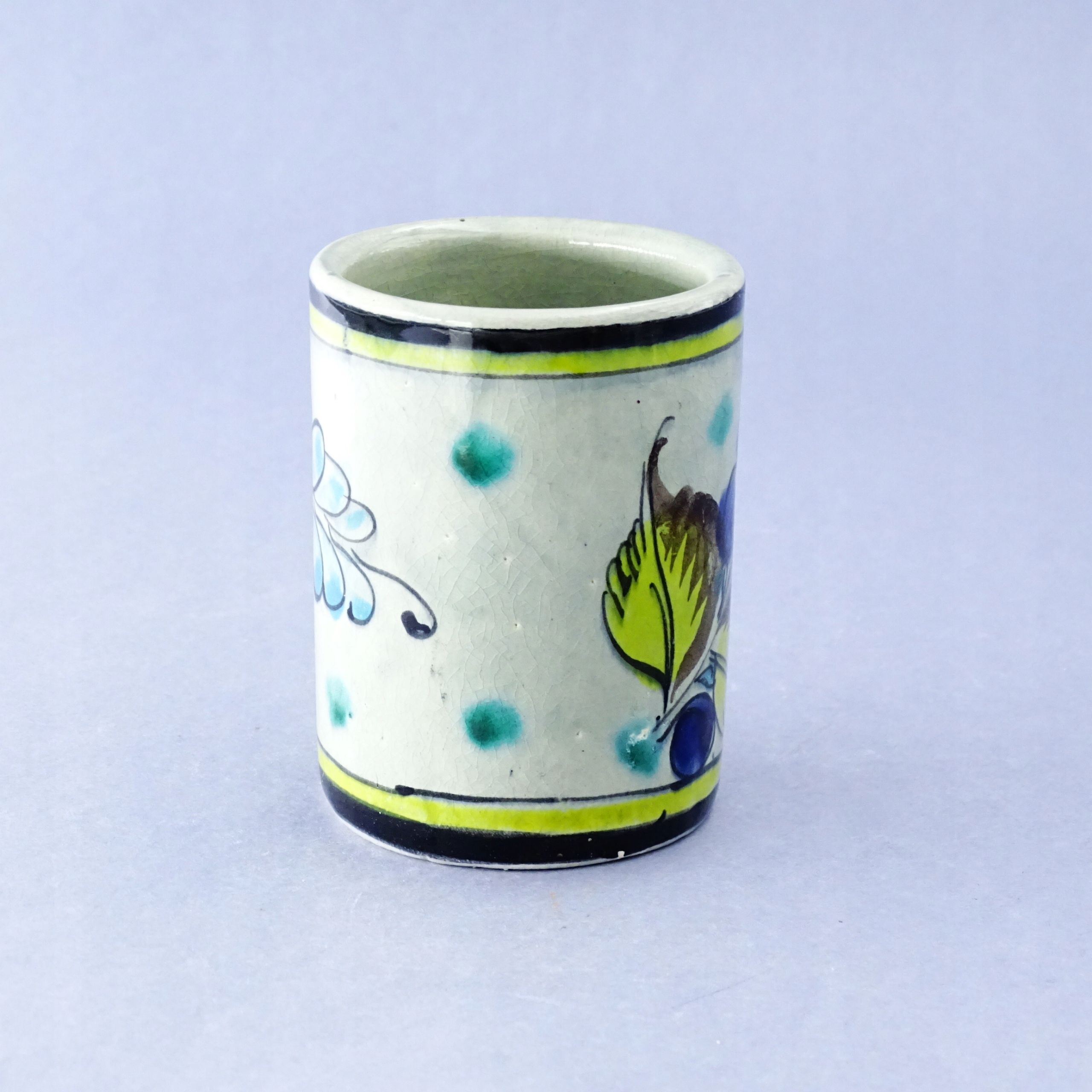 meksyk ręcznie malwoany pojemnik kubek podstawka ceramiczna