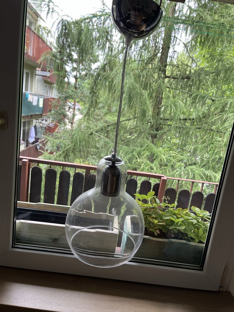 Lampa wisząca ze szkła klosz 2sztuki