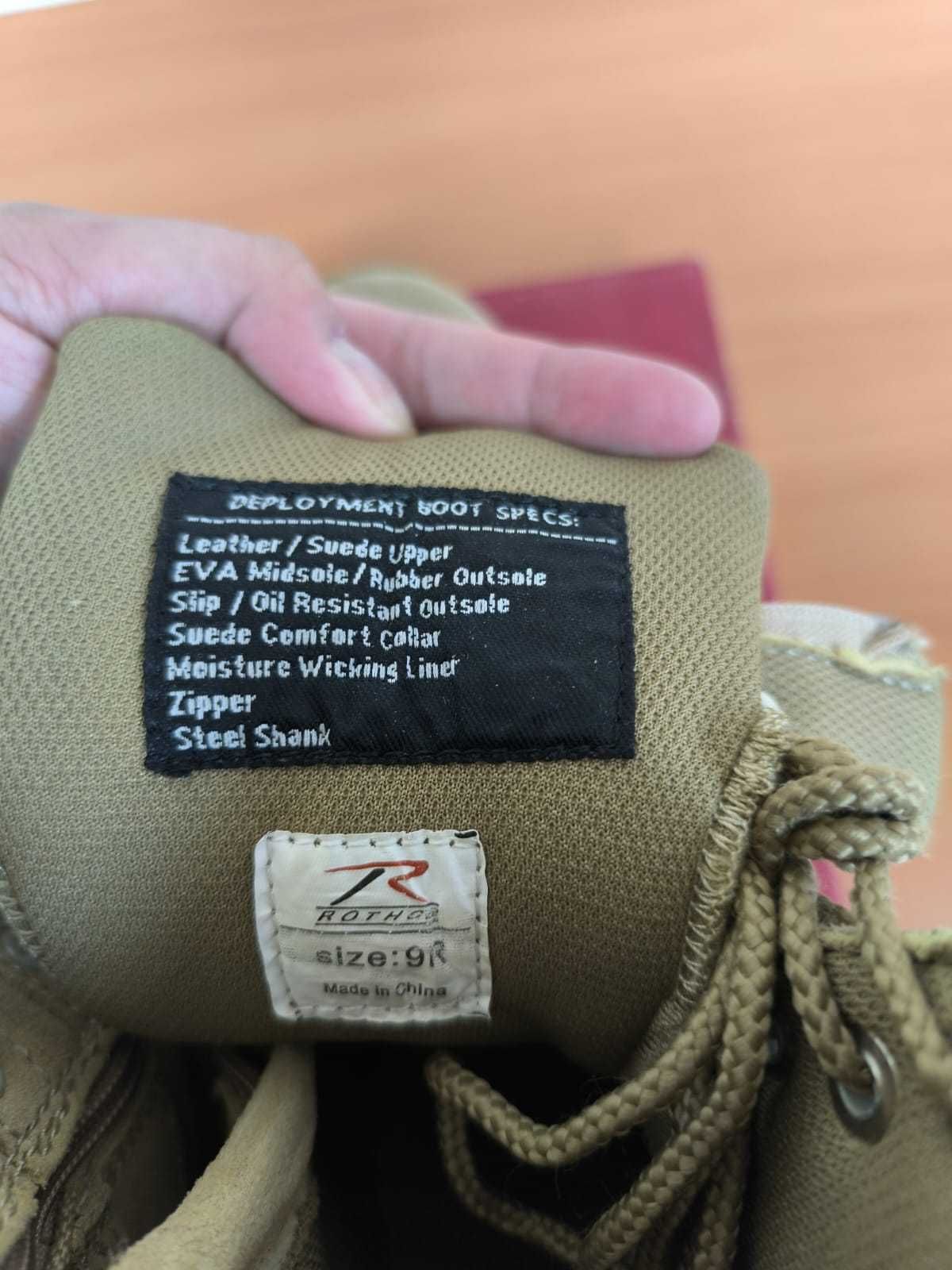 Тактичні Черевики берці US Rothco Forced Entry Desert Tan роз 9R 28 см