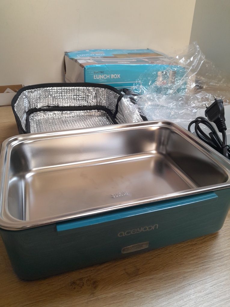Elektrycznw pudełko lunch box 12v 220v aceyoon przenośne 1.8l 60w