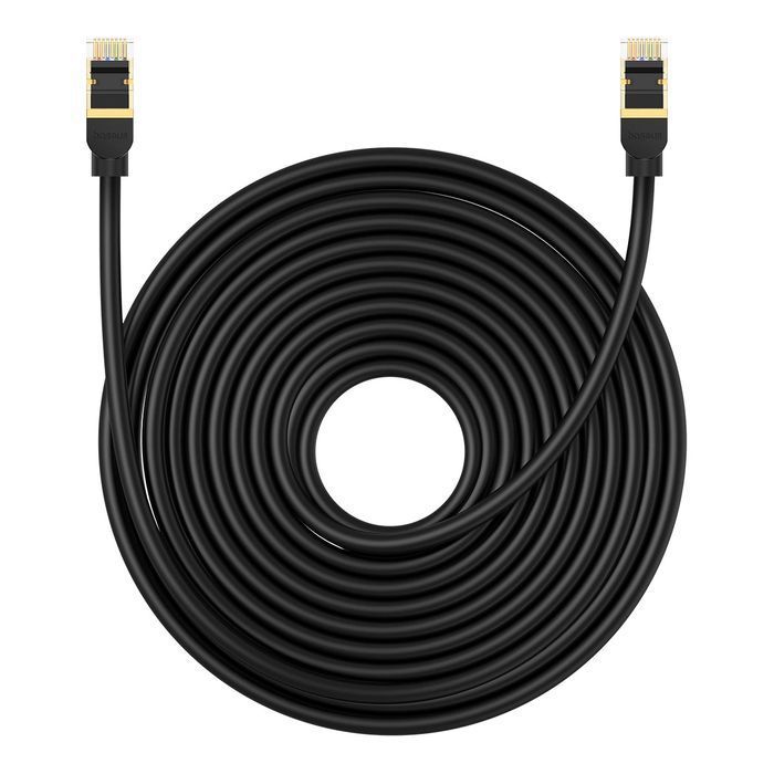 Kabel Ethernet Baseus High Speed Cat 8 40 Gb/s 15 m - czarny