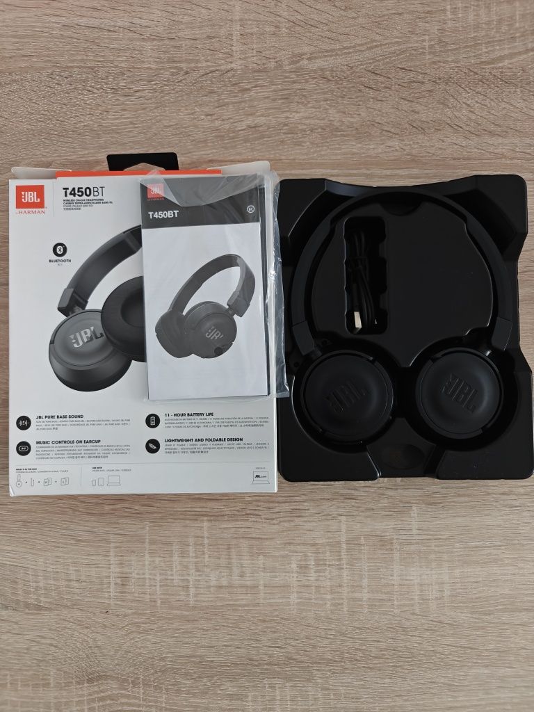 Słuchawki JBL T450BT bezprzewodowe Bluetooth