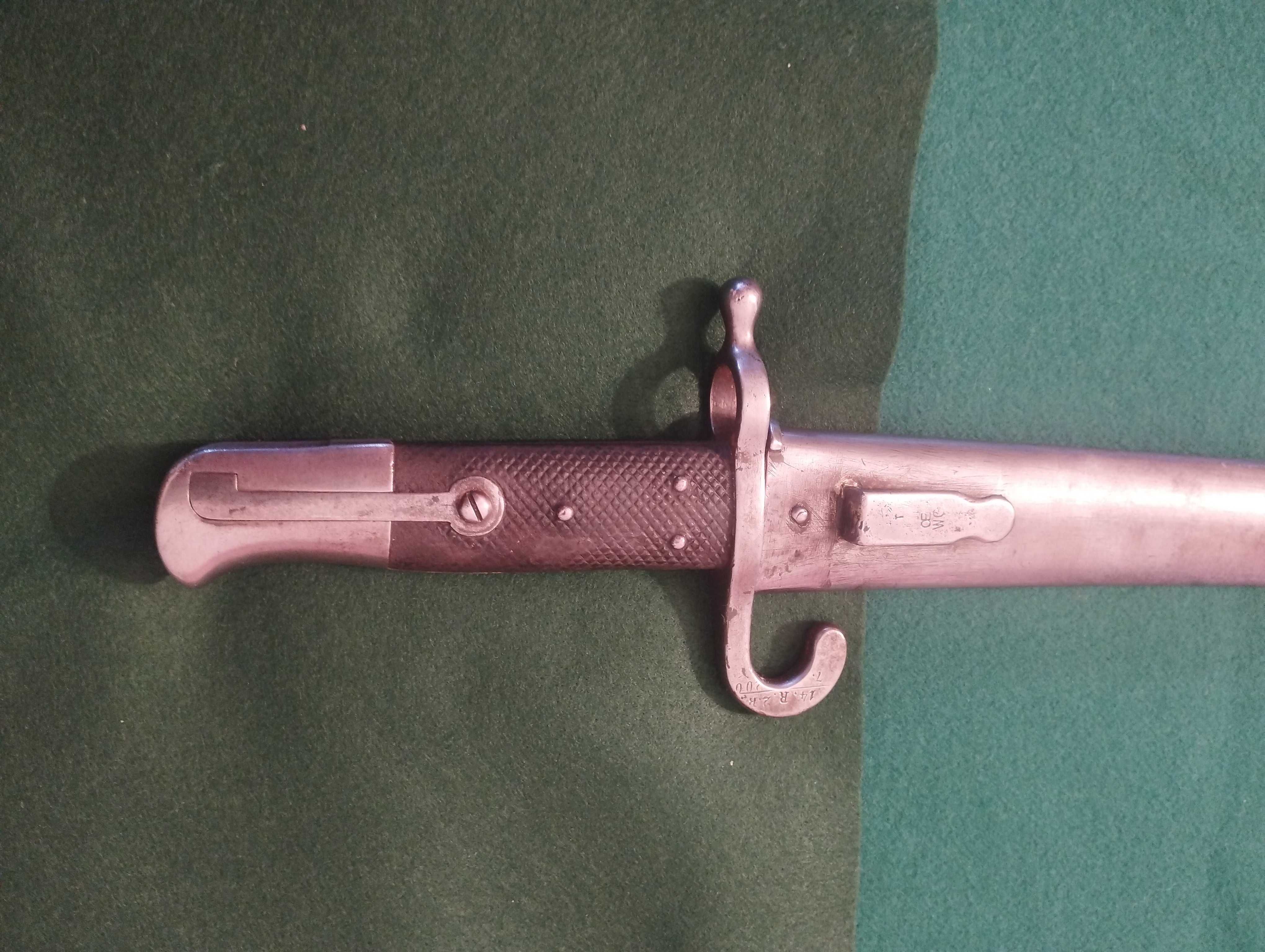Baioneta Yataghan para espingarda austro-húngara Werndl M1867