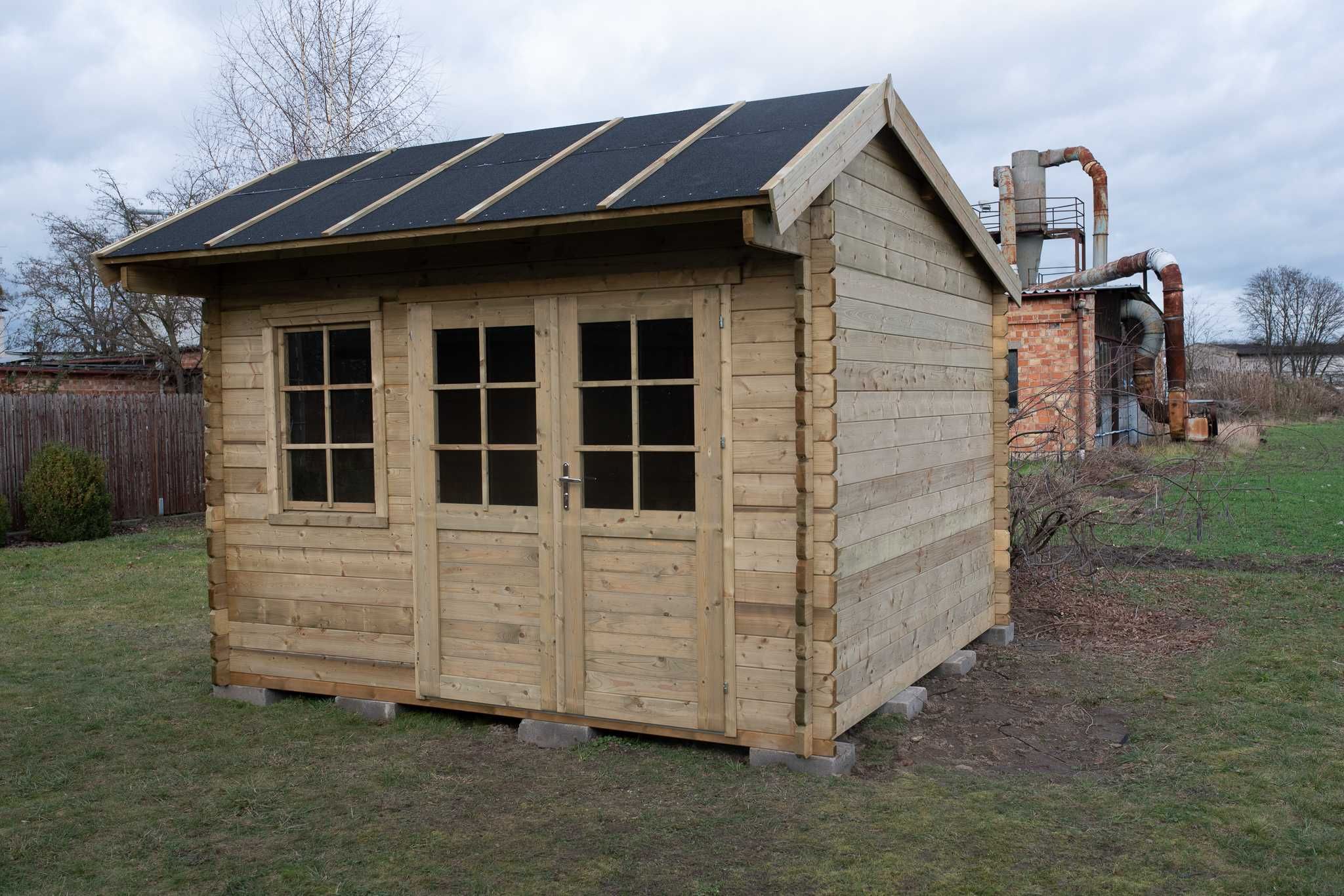 Domek ogrodowy 3,5x3,5 ściana 40mm świerk IMPREGNOWANY SOLIDNY