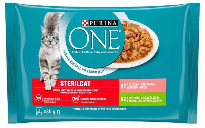 Mokra Karma PURINA ONE STERILCAT łosoś i indyk 16x 85g