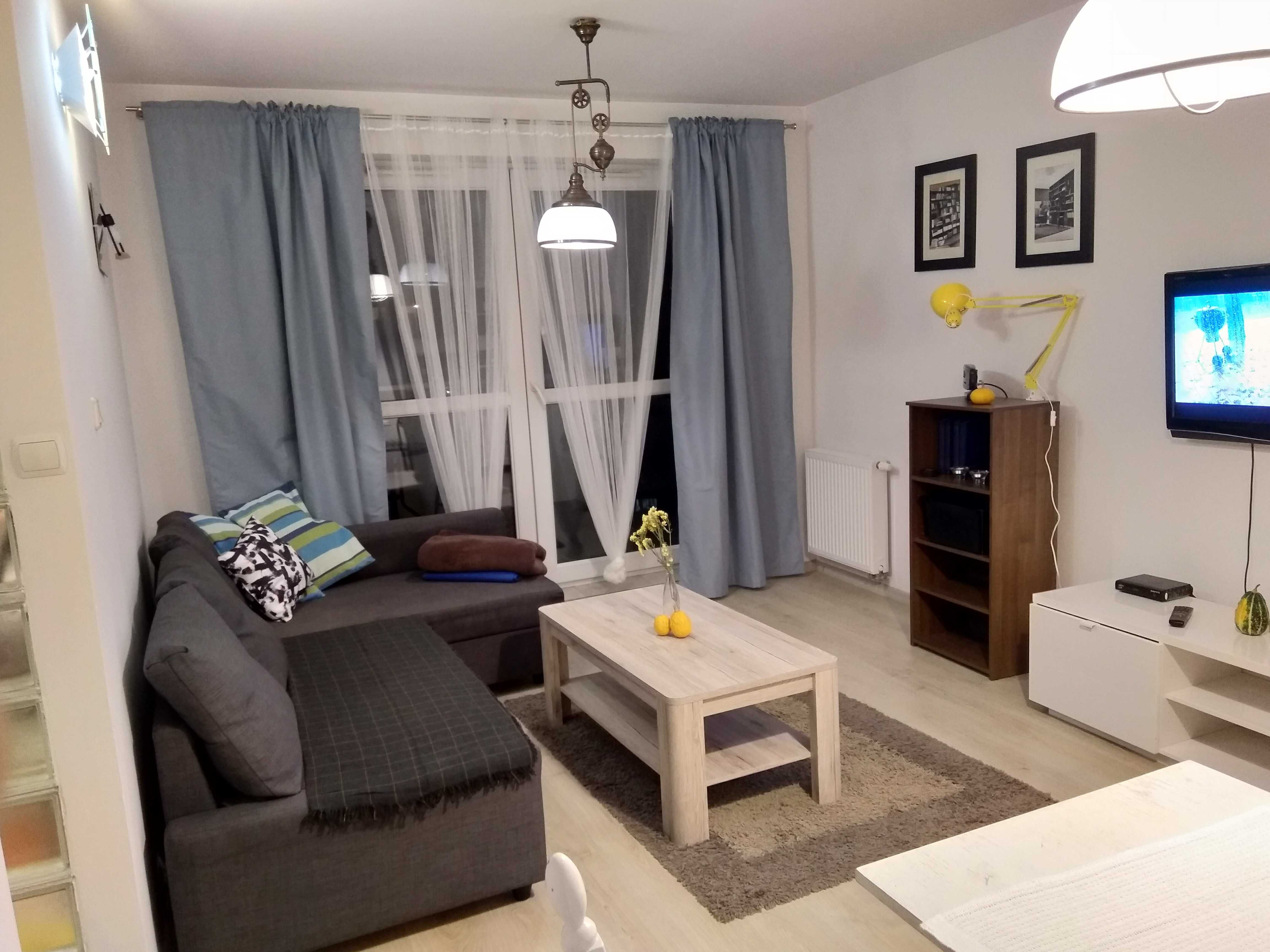 Apartament nad morzem w Gdańsku z dużym balkonem.