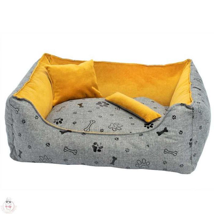 Legowisko Dla Psa i Kota Kanapa Apollo Czarne Łapki 60/50 Alelegowiska