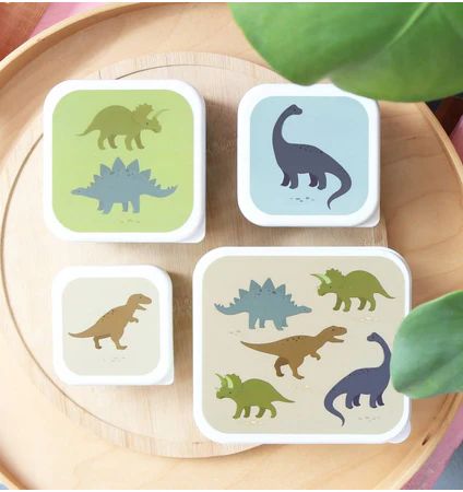 Conjunto Lancheira & Caixinhas Dinossauros – A Little Lovely Company