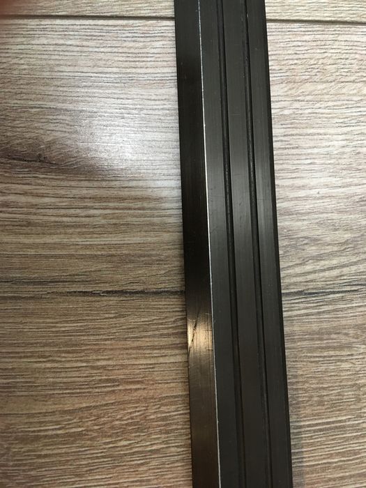 listwa podłogowa aluminiowa płaska 3x167cm brązowa