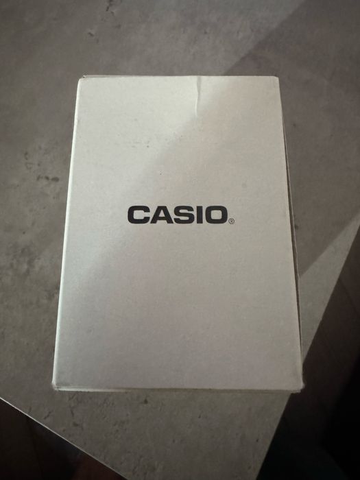 Nowy zloty zegar casio illuminator stal nierdzewna