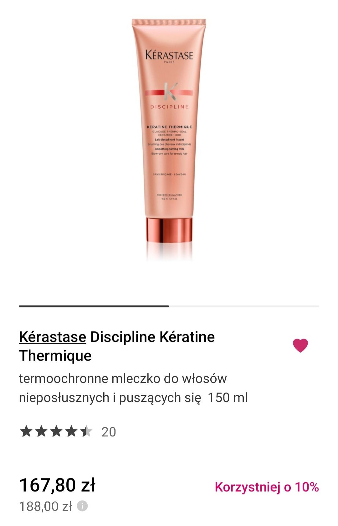 Kerastase discipline thermique 150ml nowe