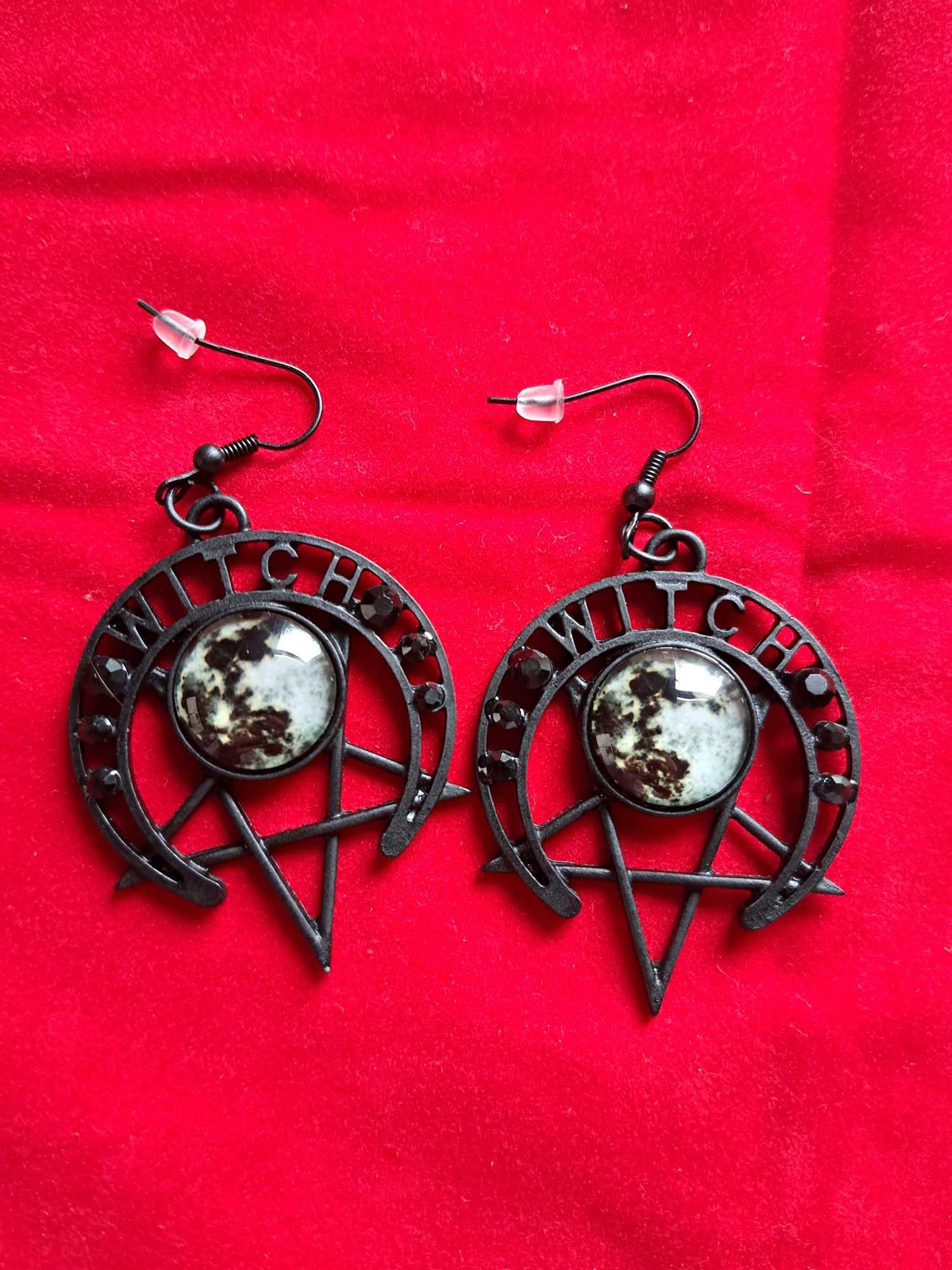 WITCH Witchcraft Pentagram Moon Restyle gothic goth gotycka biżuteria