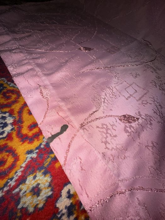 Розовая штора 2 шт