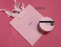 Tous pudełko pudrowy róż 6 cm + torebka nowe 1 sztuka