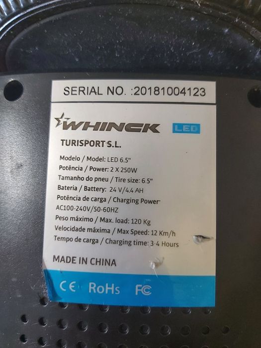 Hoverboard Whinck LED 6.5
