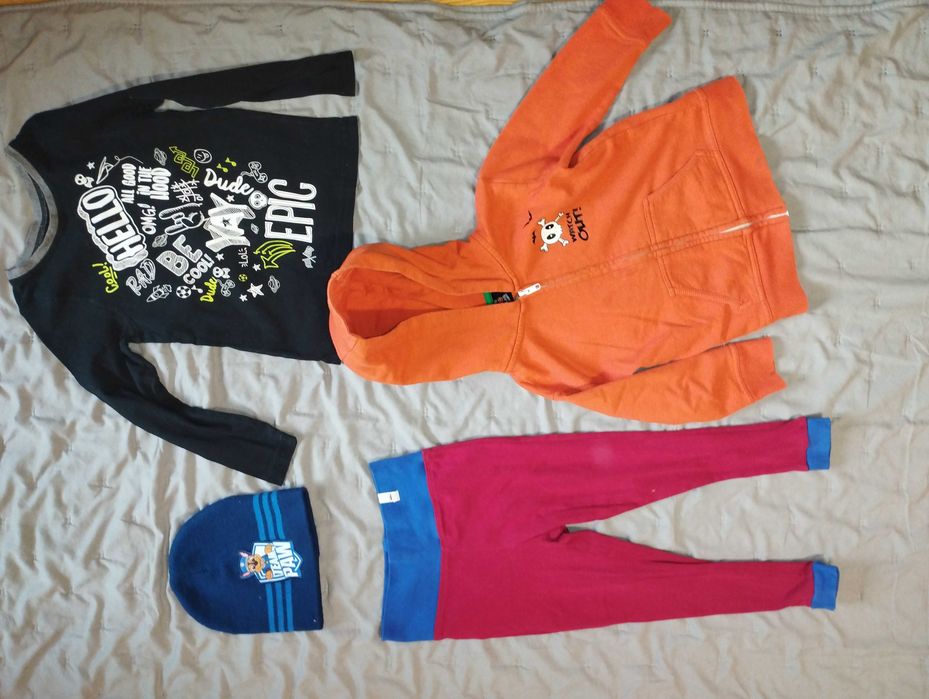 Cała Wielka paczka ubrań dla chłopca 104 110 Marvel