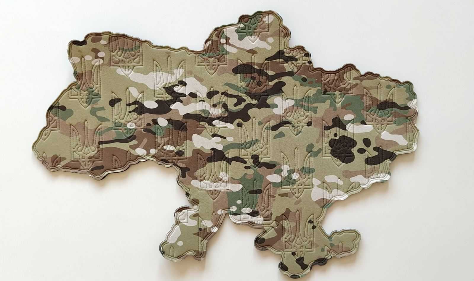 Панель для нашивок и шевронов карта Украины 70*49 см