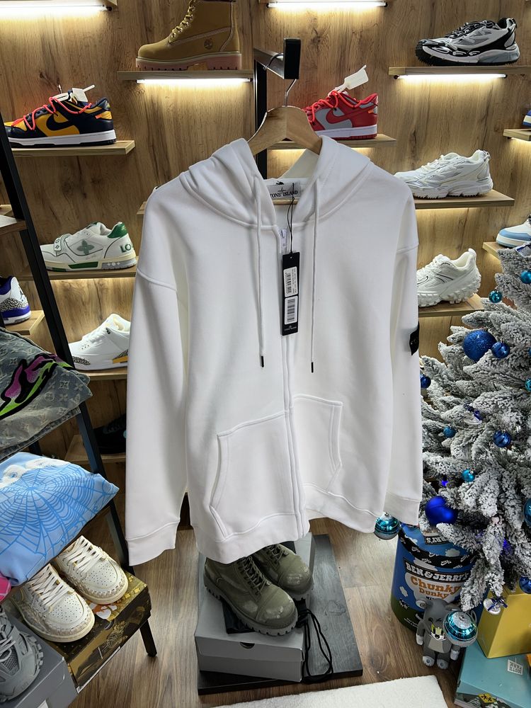 Зіп Худі Stone Island Logo Patch White