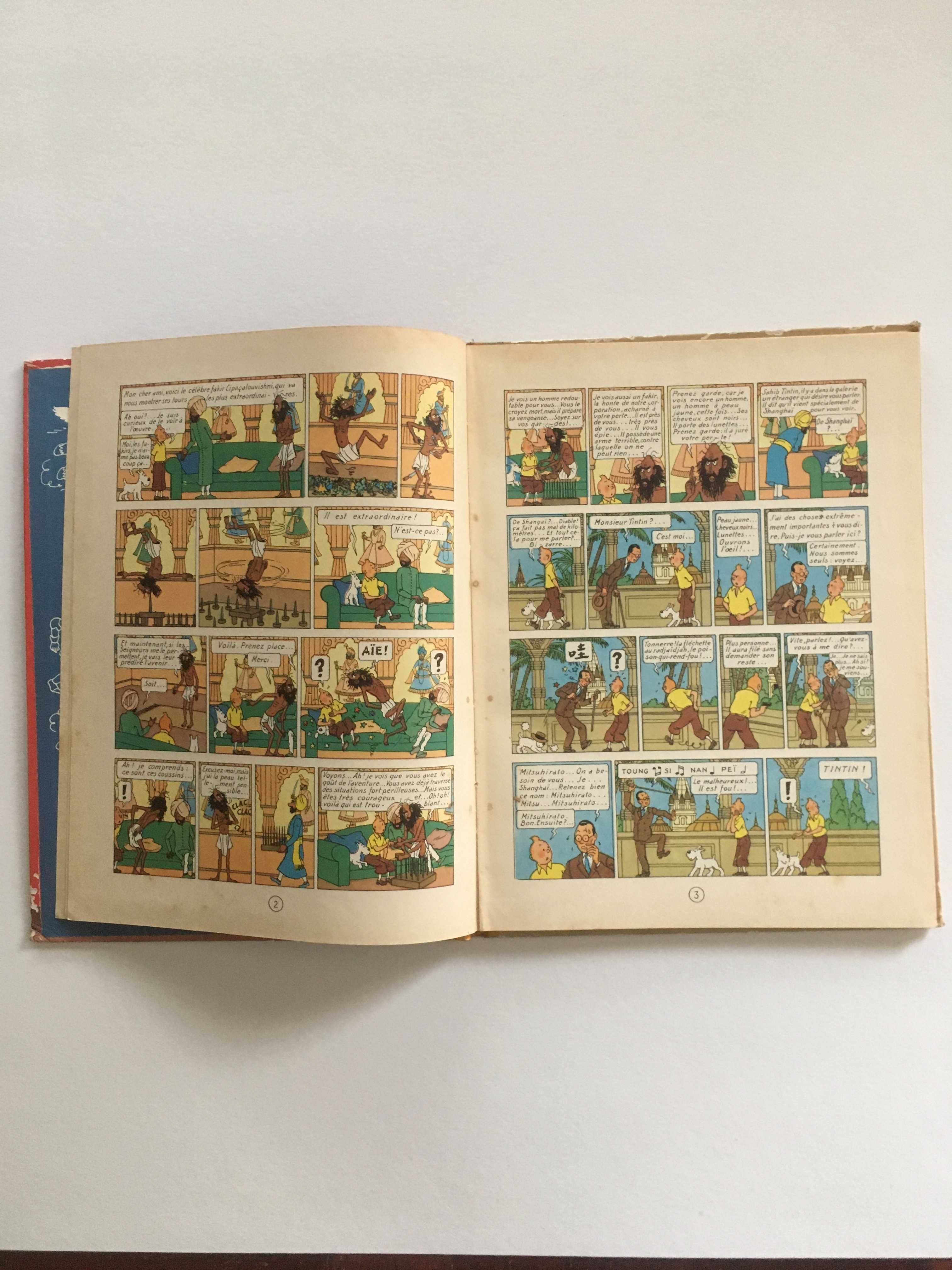 Livro TinTin Le Lotus Blue 1946