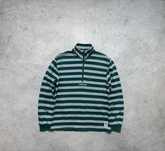 Кофта Свитшот 1/4 Зип Adidas Originals Полосатая Ориг M