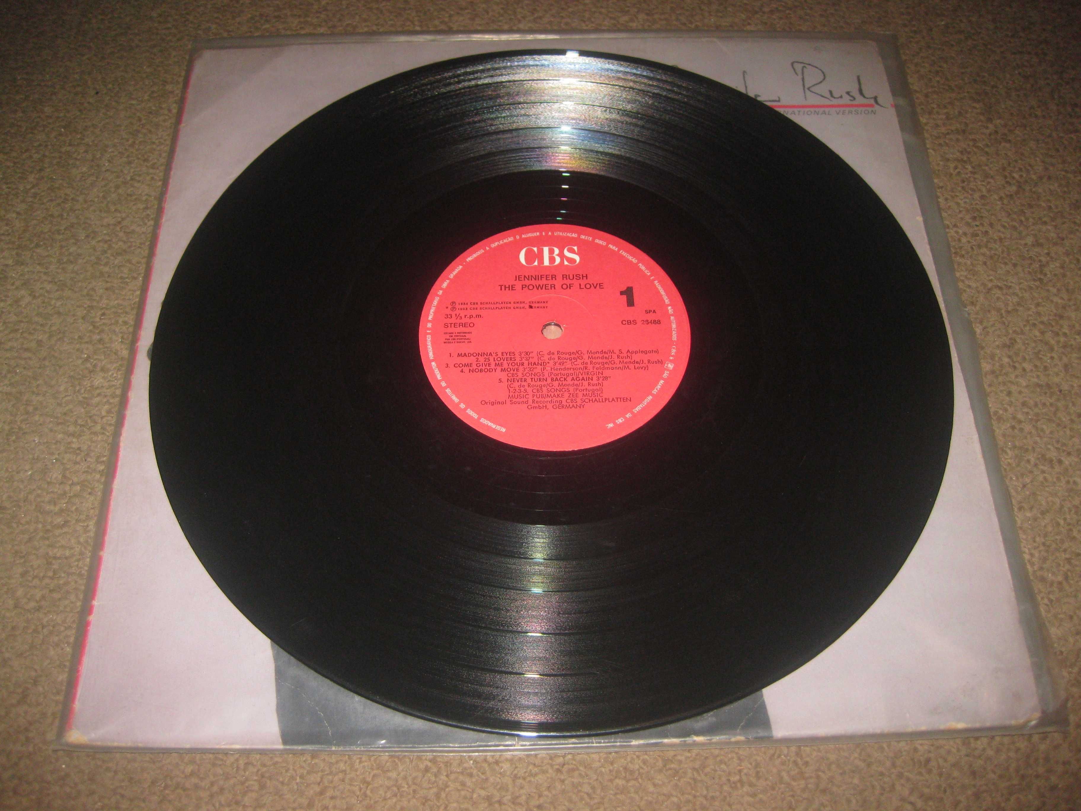 Vinil LP 33 rpm da Jennifer Rush "The Power Of Love"