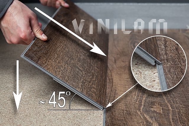 Виниловое напольное покрытие VINILAM 100% влагостойкая плитка