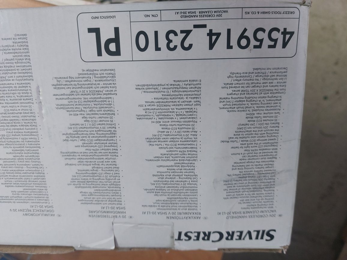 Akumulatorowy odkurzacz ręczny 20V