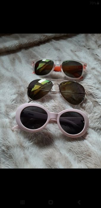 3 pary okularów przeciwsłonecznych sinsay