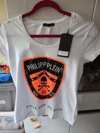 Bluzka koszulka PHILIPP PLEIN Made In Turkey rozm L nowa błyszcząca