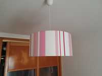 Vendo candeeiro rosa - marca Leroy merlin