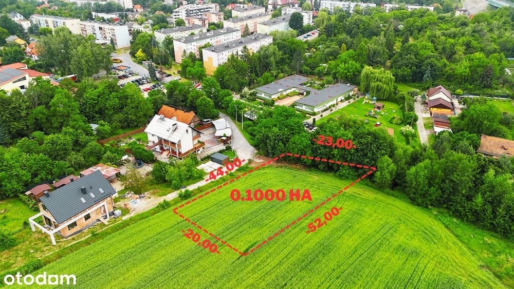 Działka budowlana pod dom jedn./ bliźniaka | 10 ar | blisko Centrum