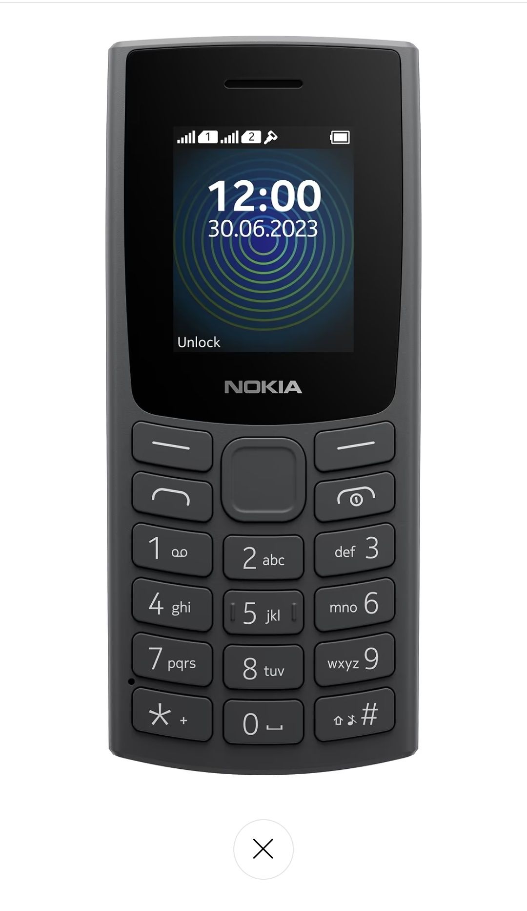 Мобільний телефон Nokia 110 DS 2023 Charcoal