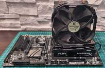 Płyta główna z procesorem Core i7 6700k + chłodzenie + pamięć ram 16GB