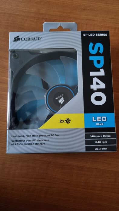 Pack Ventoinhas Corsair SP140 Led Blue