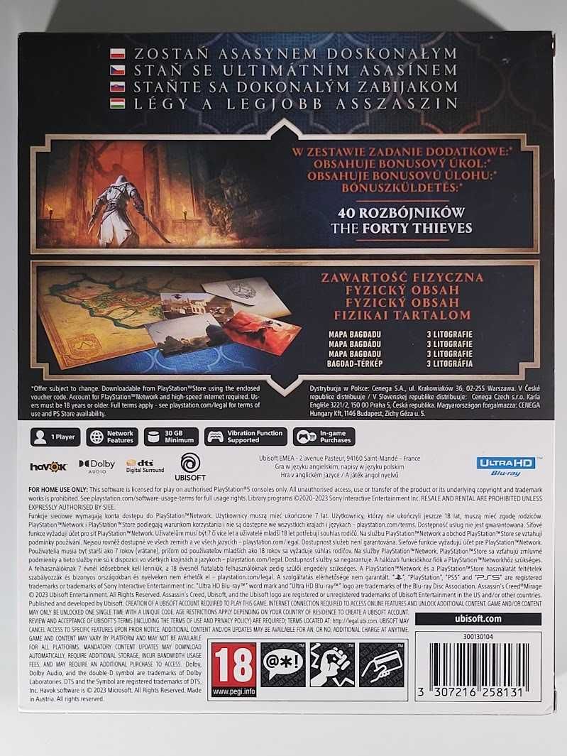 Assassin's Creed Mirage / Launch Edition / PS5 / + Dodatki / Mokotów
