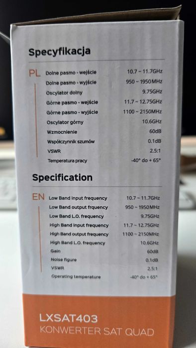 Konwerter SAT QUAD LX SAT 403