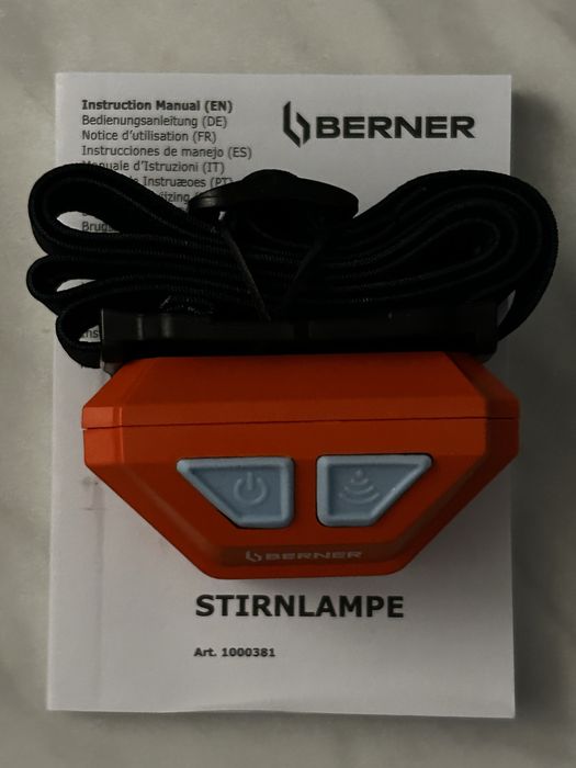 Berner Latarka czolowa Sensor Headlight !!! Nowa !!!