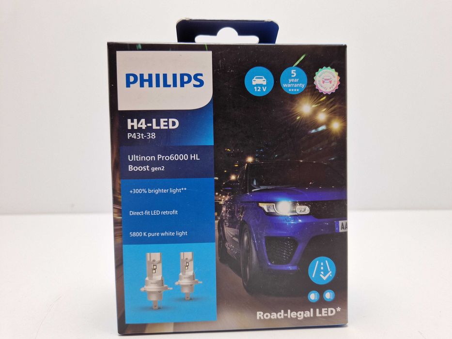 Żarówki samochodowe led Philips ultinon PRO6000 boost HL GEN2 P43-T-38